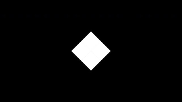 Rotating Four Square Loader Animation Clean UI Motion Graphic Alpha Channel