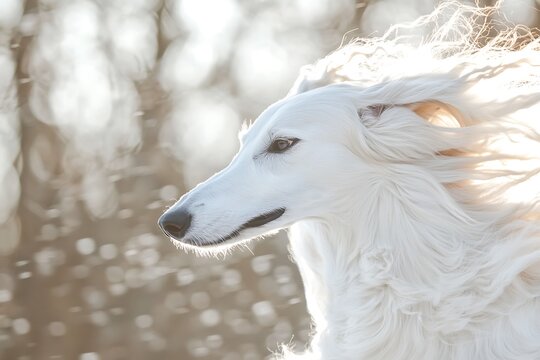 motion Borzoi in Graceful