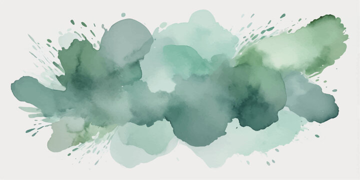 Abstract watercolor sky and cloudscape background with blue tones, soft paper texture, airy clouds, vintage grunge light pattern, nature inspired weather art design