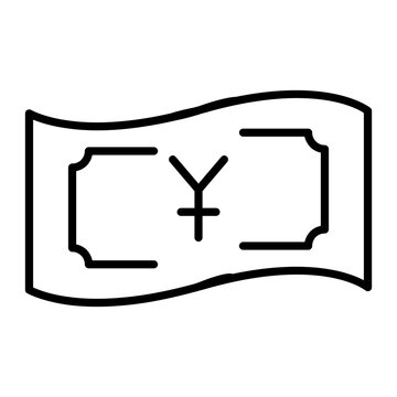 Yuan Currency Vector Icon