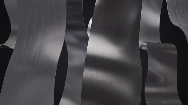 Floating Mirror Layers Luxury Liquid Metal Abstract Motion Background