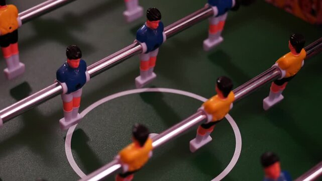 People Playing Foosball Table Game 4K