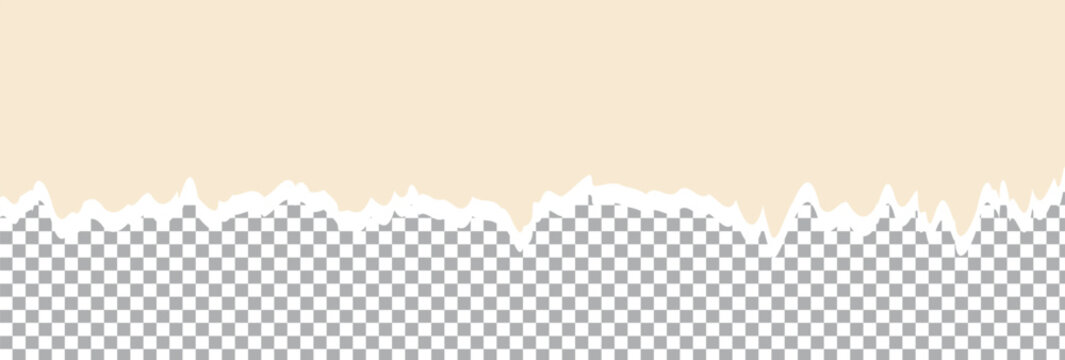  isolated grunge header background. paper isolated on lite orange. Vector
