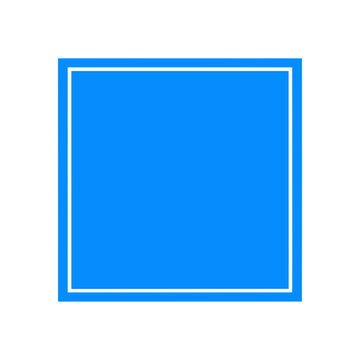 Blue square vector shape