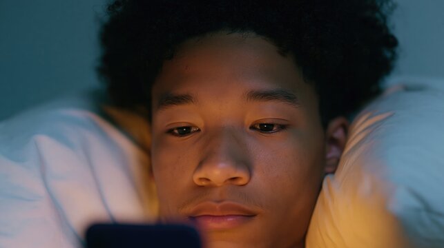 How much screen time is harmful to your child? Light Brown adolescent is doomscrolling