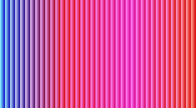Vertical gradient background, with parallel stripes, transitioning from blue, to purple, magenta, and red colors