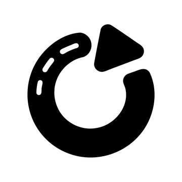 Modern black play pause circular icon - A sleek black circular icon showing play and pause buttons in a minimalist design, ideal for media controls or app interfaces.
