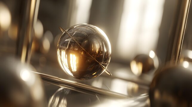 spheres connected by thin glowing lines