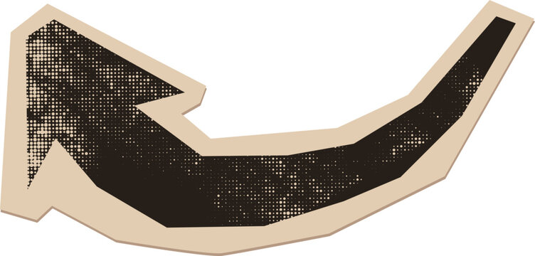 Vintage Textured Arrow Collage