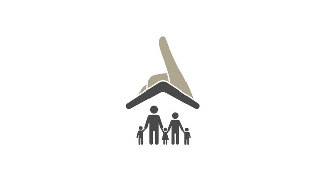 Family and home protection concept.