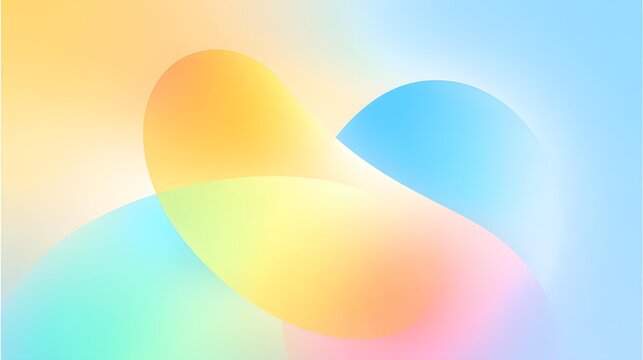 background with layered curves and soft lighting, modern corporate design style