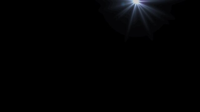 Paparazzi Camera Flashes Animation. Realistic Multiple Bright Blinking Camera Flashes 4K, Shutter Click and Lens Flares Effect on Black Background Seamless Loop Alpha Channel