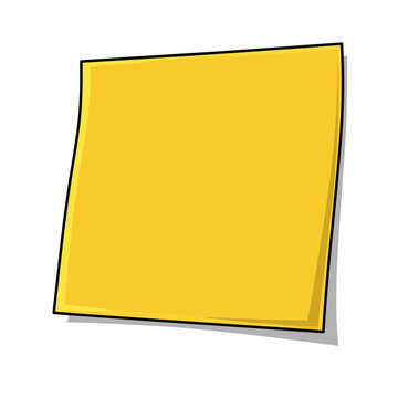 Yellow Square Vector Shape