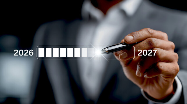 Businessman holding a key to success with digital business interface concept, management planning and marketing technology on touchscreen showing online web information and documents