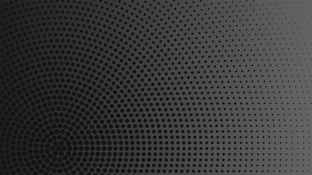 Abstract dark background with a radial halftone dot pattern