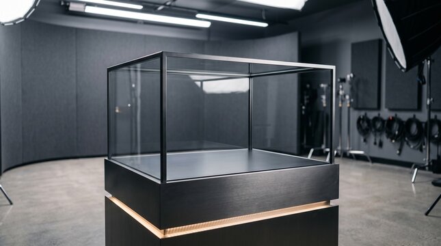 Professional Display Case in Studio