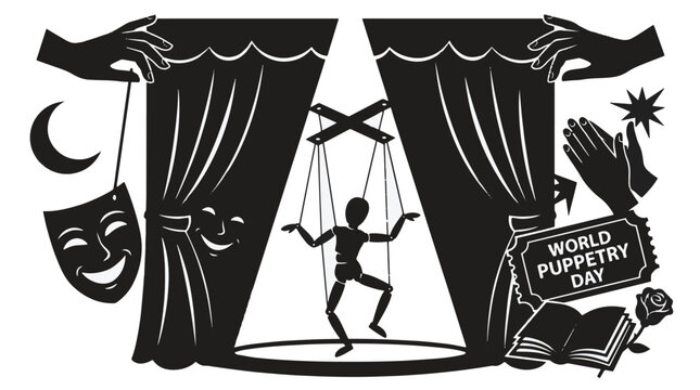 World Puppetry Day Illustration