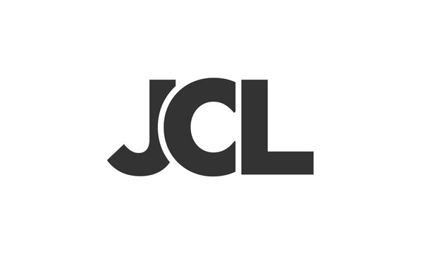 JCL logo design template with strong and modern bold text. Initial based vector logotype featuring simple and minimal typography. Trendy company identity.