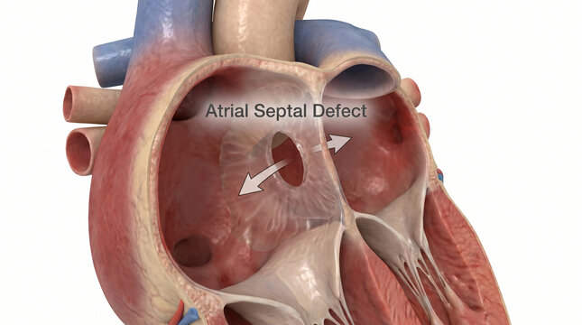 Atrial Septal Defect Congenital Heart Hole Anatomy