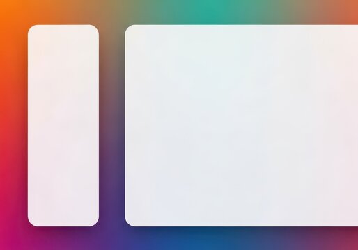 Digital screen layout showing a clean, empty vertical sidebar design next to the main content area for modern organization and structure, vertical, concept, software