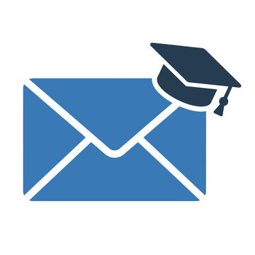 Minimalist School Communication Email Message Vector Icon