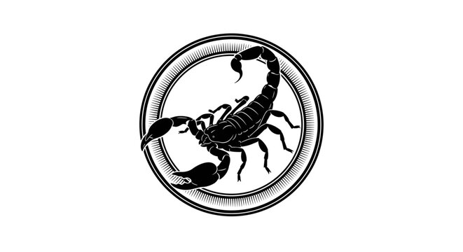 Scorpion in a circle symbol 1.