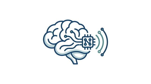 Artificial intelligence brain with microchip and signal waves