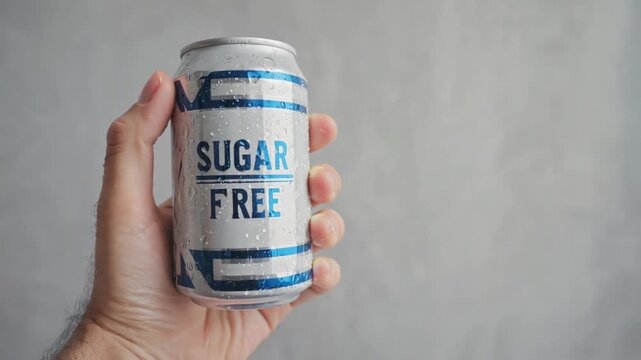 Can of sugar-free drink.