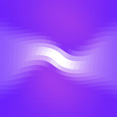 Obraz premium Abstract purple and white wavy line background with geometric mosaic distorted pixel grid pattern