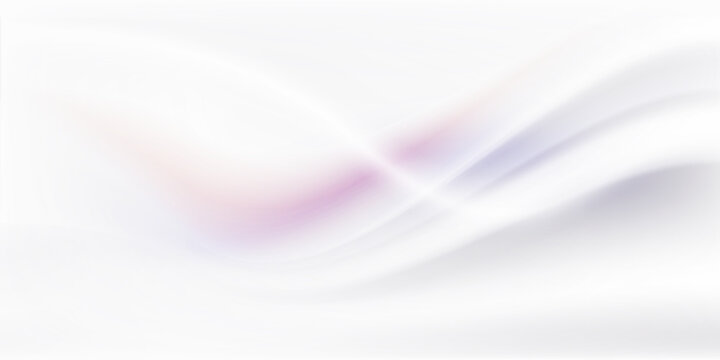 Abstract background with a smooth, white background featuring soft pastel gradients. The white background has a flowing, wave-like texture. Gradient wave background vector.