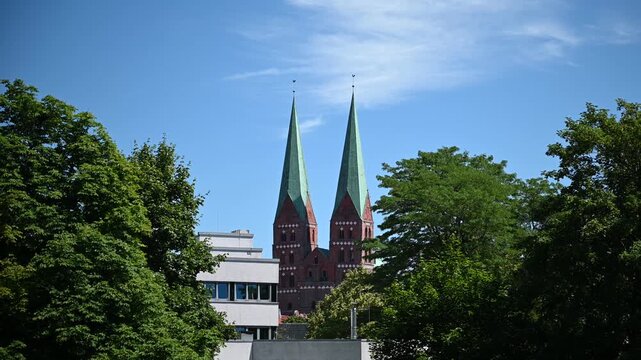 Germany - June 2,2026: St.-Marien-Kirche in L&uuml;beck