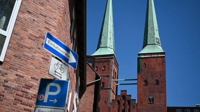 L&uuml;beck Cathedral in Schleswig-Holstein, Germany