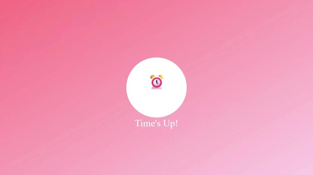 Time&rsquo;s Up Alarm Clock Icon