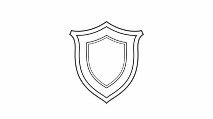 Fototapeta premium Shield Icon Symbol.