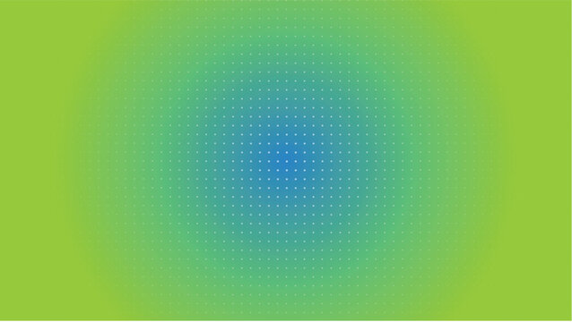 Halftone dot pattern on green and blue gradient background, abstract radial pop art texture vector, vibrant geometric backdrop for modern graphic design