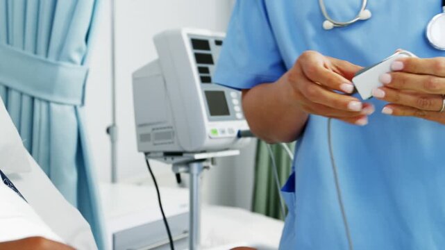 doctor checking blood pressure