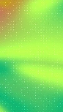 Vertical Abstract background animation of colorful dots with smooth shifting gradients and subtle movement Abstract green gradient background with hal