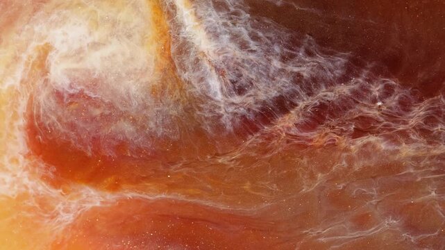 Interaction of alcohol ink colors captured with macro lens view