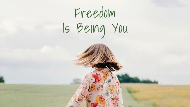 Freedom quote blog banner template
