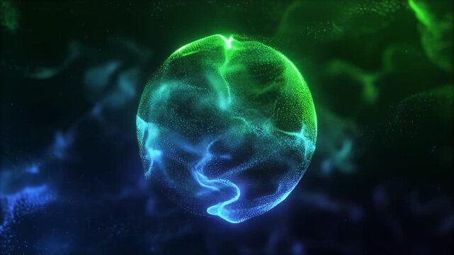 Fluorescent microscopic view of cellular mitosis stages