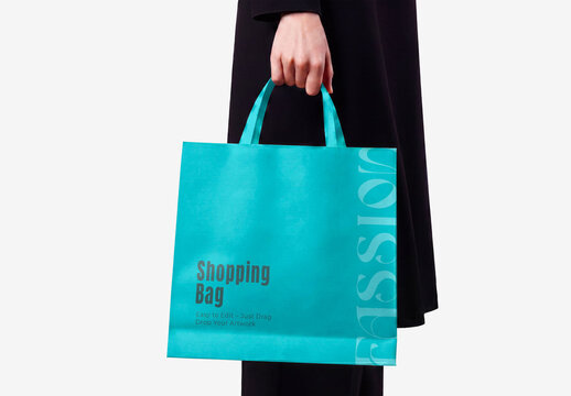 Paper Shopping Bag Mockup
