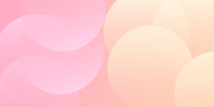 latar belakang abstrak.modern.minimalist.pink dan yellow gradations.circle effect.memphis.trendy. ilustrasi vektor