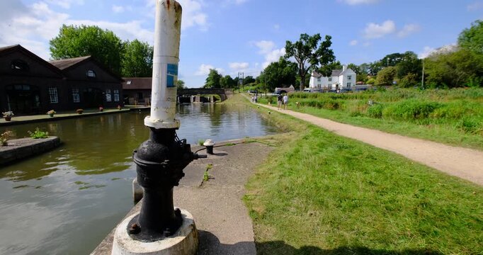 Grand Union Canal Hatton Locks Warwickshire England UK