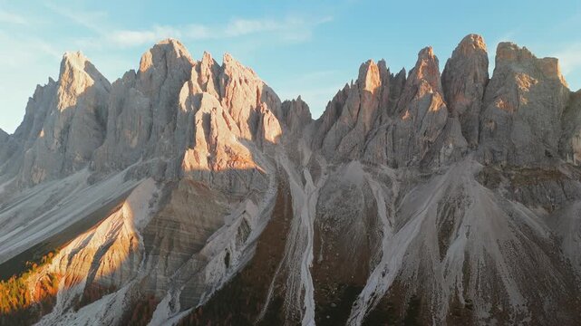 Seceda Mountain In Puez Odle Nature Park in Val Gardena. Dolomites, Italy