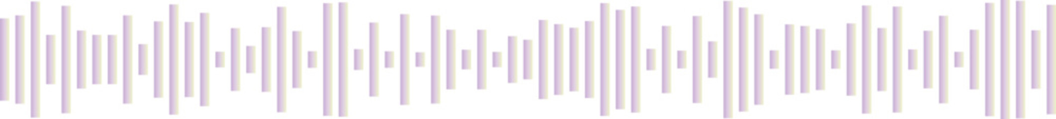 A visually striking graphic design element featuring a purple sound wave pattern on a clean and minimalist © Tarek