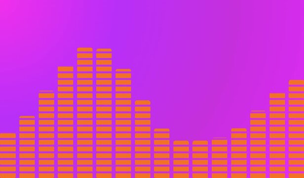 notification icon on gradient background, animated notification icon