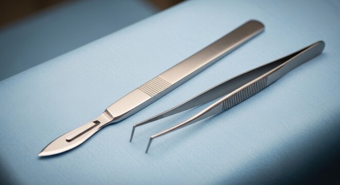 Surgical Tools Preparing for Medical Procedure in Sterile Environment