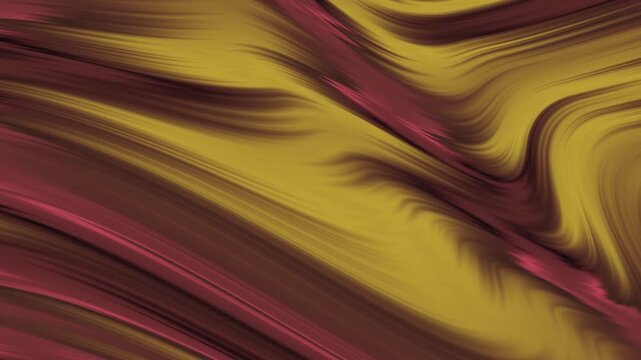 Abstract fluid waves of golden yellow velvet and wine colored silk texture ideal for backgrounds, wallpapers, textile prints, and elegant design projects.