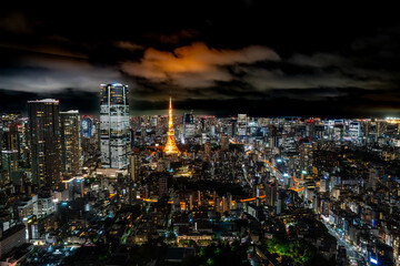 Obraz premium Tokyo night view, Japan