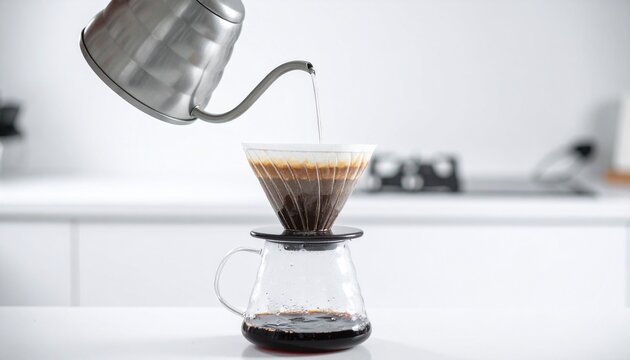 Close up of a single espresso cup on a saucer with coffee beans.